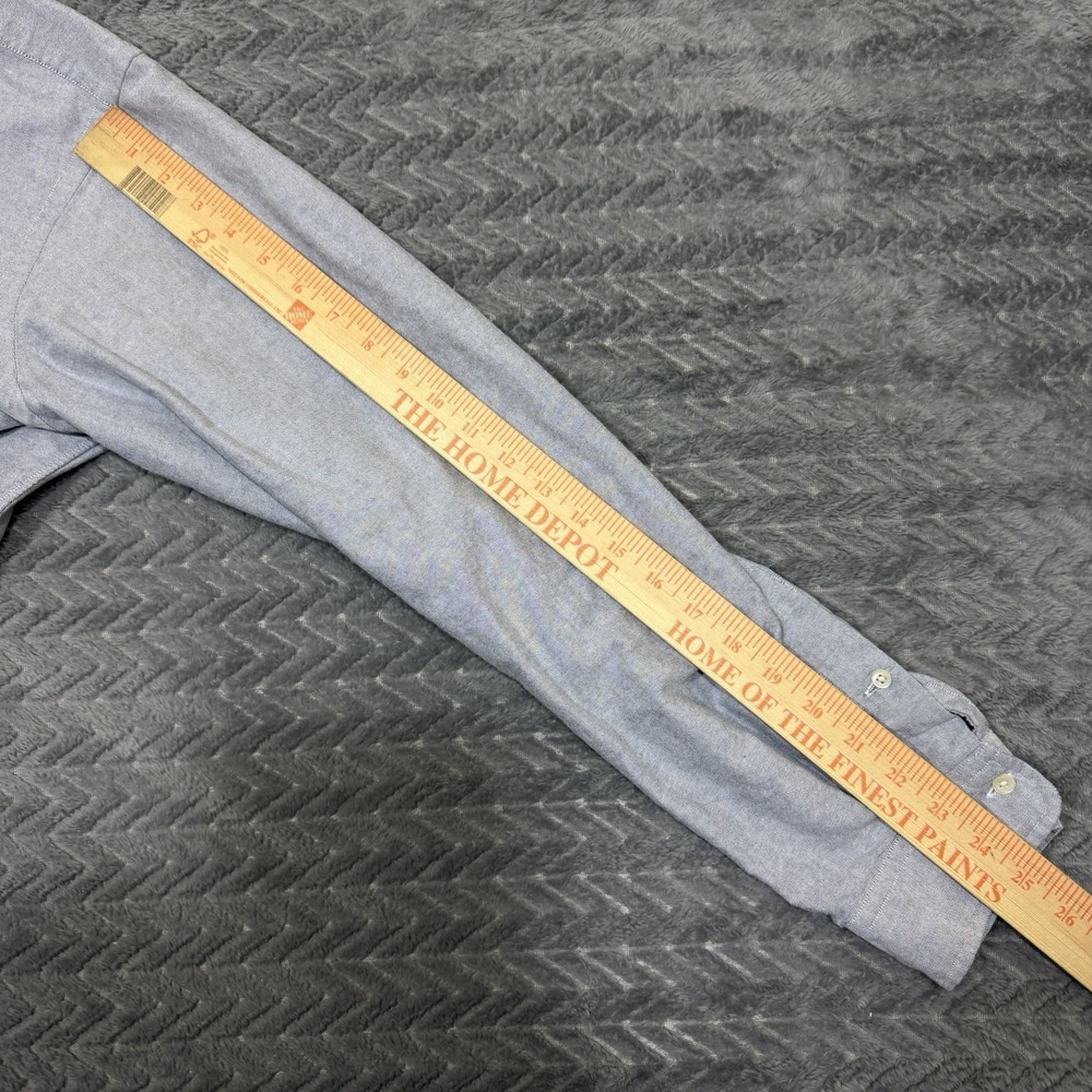 Vtg Polo Ralph Lauren Chambray Shirt Mens XL Blue Classic Fit Pony Collegiate - Picture 12 of 15